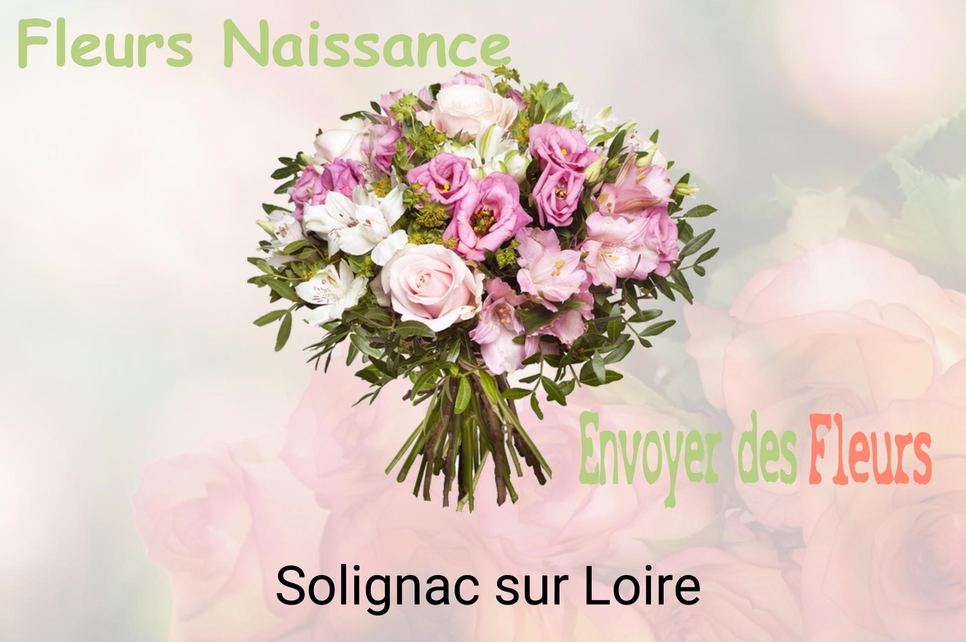 Bouquet de fleurs de naissance livré à Solignac-sur-Loire